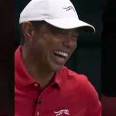 Never seen Tiger laugh this hard 😂😂