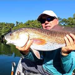 How To Catch Big Redfish In winter Time Using This Bait!!