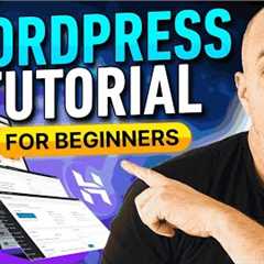 WordPress Tutorial for Beginners | Customization and Setup Guide (Step-by-Step)