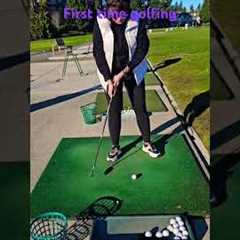 First time golfing. It’s never too late to learn a new skill!!!