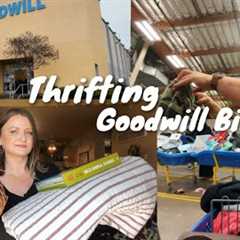 THRIFT with me at the GOODWILL BINS | thrift HAUL & TRY - ON | cheapest finds 