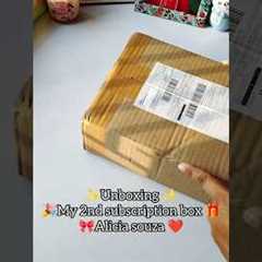 😍Unboxing Aliciasouza 2nd subscription box - Exclusive launch🎁..