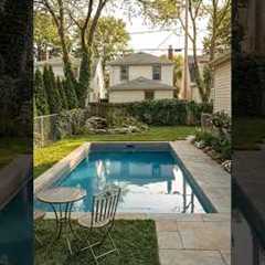 Building a luxury backyard pool #poolconstruction #garden