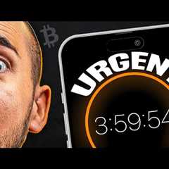 🚨4 HOURS LEFT: Bitcoin & Crypto Price ALERT (XRP Legal WIN)