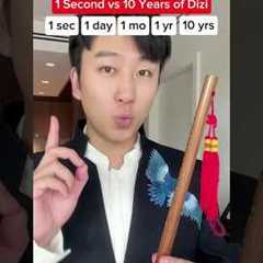 1 second VS 10 years playing dizi #aylex #dizi #chineseflute #bambooflute #woodenflute #roblox