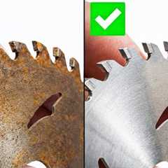 No Need To Buy New Saw Blades Anymore! Easy Way To Sharpen A Saw Blade in Just 2 Minutes
