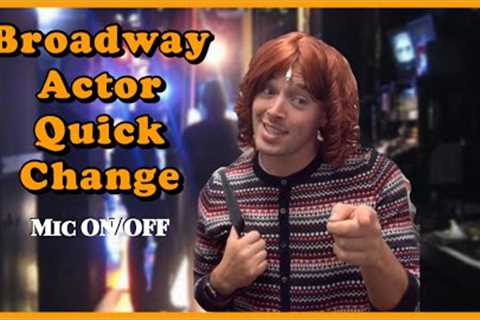 Broadway actors when our mics are on/off (HAIRSPRAY) #shorts