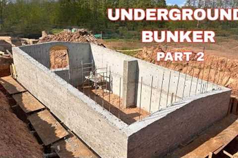 DIY Underground Bunker Build (Part 2) – Concrete Walls Finally Done!