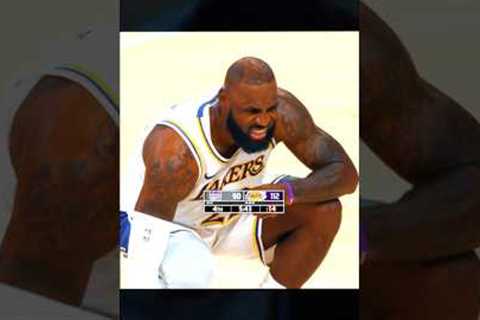 LeBron's body is giving up 🥀😣