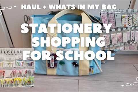 Tokyo Stationery Shopping for language school supplies + Whats in my bag [Tokyo Diaries #10]
