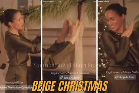 Meghan Markle’s Sad As Ever BEIGE Christmas Promo: Beige Stockings & Seal Clapping