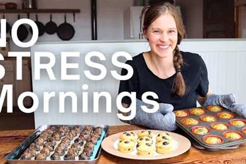 Simple MAKE AHEAD healthy breakfast ideas!