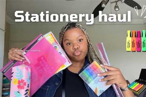 Stationery Haul 2026|Last year in high school|| South African YouTuber 