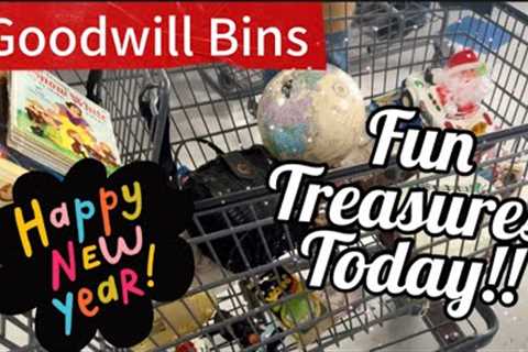 Spent New Years Eve at the Goodwill Bins | THRIFT WITH ME .. + Bonus Thrift Store Haul from 3 Shops!