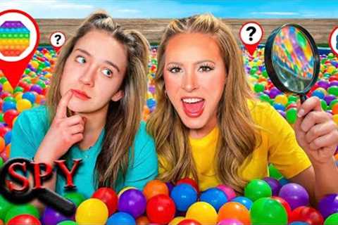 I SPY BALL PIT EXTREME CHALLENGE *WINNER GETS A SHOPPING SPREE 🛒😱