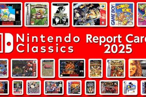 Nintendo Classics: 2025 Report Card (Nintendo Switch Online + Expansion Pack)