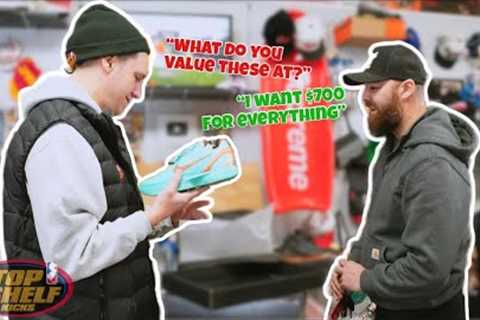 NONSTOP CLOSET HEAT WALKING IN THE SHOP! INSANE SNEAKER DEALS AND HE BOUGHT US LUNCH!! TSKTVEP41