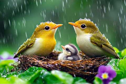 🌧️ Piano Music with Calming Rain and Birds ~ 100% Reduce Stress, and Calm Your Mind Naturally 🍃💖