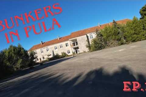 Old military bunkers on the peninsula in Pula, Croatia.  -EP.1