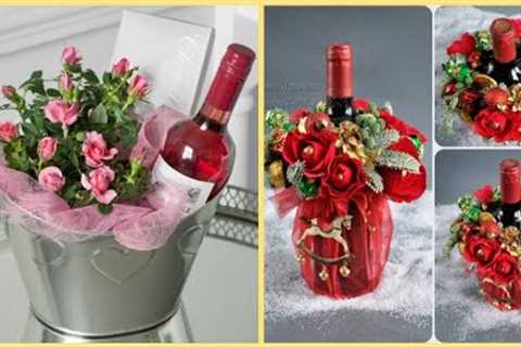 49 ideas for stylish DIY wine gift basket valentine's Day