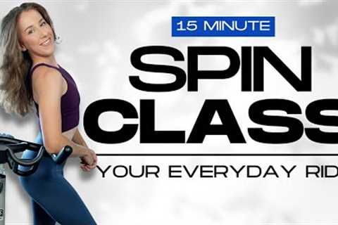 DAILY DOZEN // 15 Minute Spin Class • HIIT Cycling Workout for Every Day