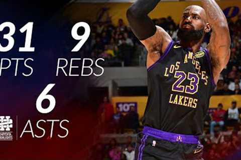 LeBron James 31 pts 9 rebs 6 asts vs Grizzlies 25/26 season