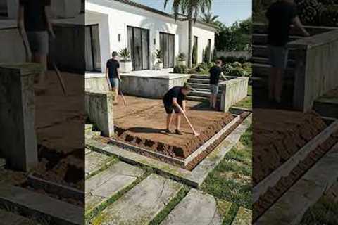Front Yard Transformation | From Neglected Entrance to Luxury Pool #transformyourhome #homeupgrade