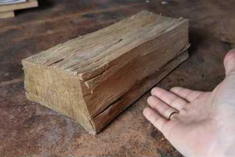 This is a COOL thing made from an ordinary log!!! You can't buy this in a store!!! DIY