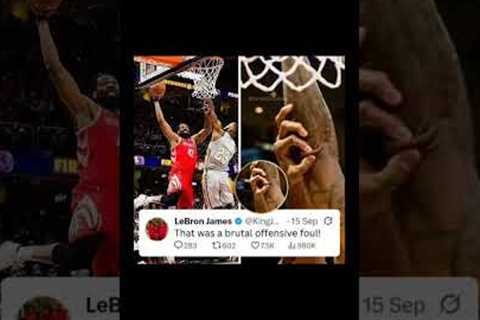 LeBron got blocked by fingers 😭 #funny #shorts #viral #youtubeshorts #basketball #memes #ytshorts