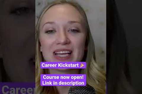 Join the professional career community within the Career Kickstart course! #career #careercoaching