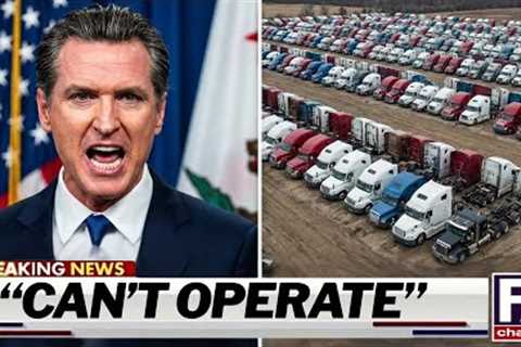 Governor Of California PANICS As Trucking Industry COLLAPSES!