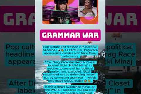 Celebrity Politics Erupts 🌪️😮 #shorts #cardib #NickiMinaj