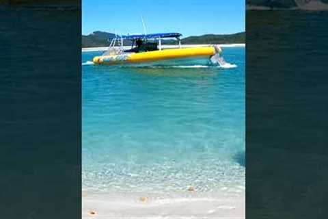 Blink and We’re Gone! Speedboat Beach Pickup  #fun #boat #travel #funfilled