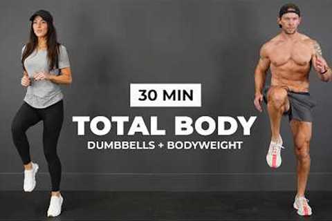30 Min Total Body Dumbbell HIIT Workout | Cardio + Muscle