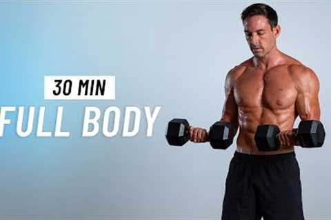 30 Min Full Body Dumbbell Workout - Build Muscle & Strength at Home