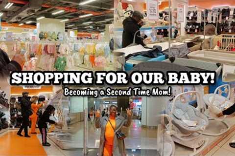 Shopping For Our Baby for The First Time as a Second Time Mom ! Baby Shopping Vlog! 
