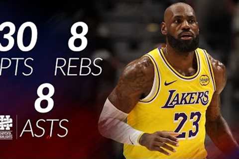 LeBron James 30 pts 8 rebs 8 asts vs Pelicans 25/26 season