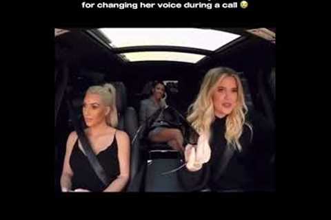 Kourtney changes her voice during a phone call #kuwtk #kourtneykardashian #kardashians