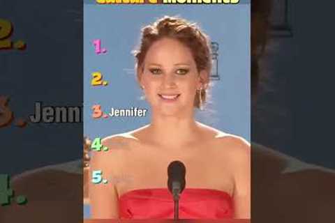 Iconic Pop Culture Moments #funny #shortvideos #celebrity #jenniferlawrence #shorts
