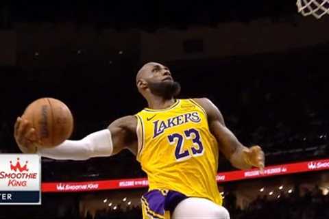 LeBron James windmill dunk vs Pelicans even had Pels fans going crazy 😂