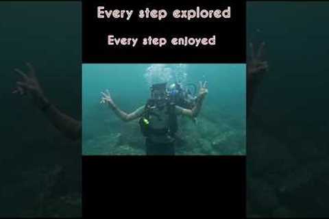 Scuba diving 💥 #murdeshwar #island #shortsfeed #shortsviral #viral #shorts