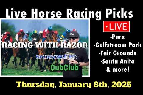 LIVE Horse Racing | Gulfstream Park | Parx | Fair Grounds | Santa Anita &amp; more 01/08/25!