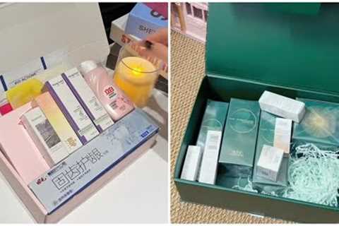 Asmr Unboxing Sound! Aahan Asmr #asmrsounds #unpacking #cosmetics #home #skincare episode 272