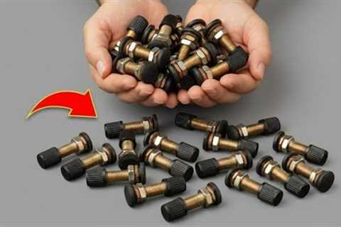 Once you learn this secret, you will never throw away An old tire valve again😱! Creation Tips 8