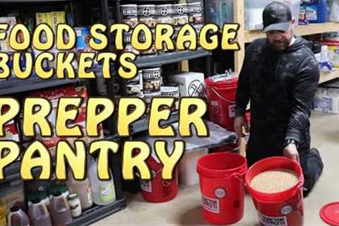 Prepper Pantry ~ Food Storage Buckets