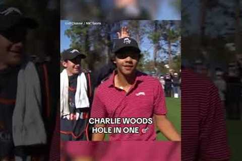 Charlie Woods 1st Hole-In-One 🚀⛳