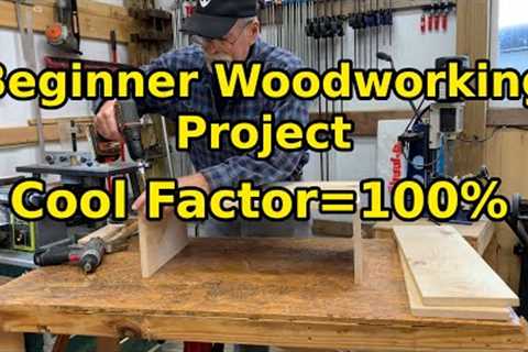 Really Cool Beginner Woodworking Project|Easy Beginner Woodworking
