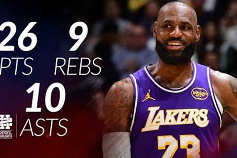 LeBron James 26 pts 9 rebs 10 asts vs Bucks 25/26 season