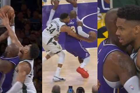 Giannis STOPS LeBron James TWICE in clutch with block and steal to win vs Lakers