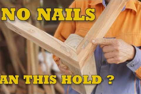 How Traditional Wood Joinery Works Without Using Nails - Can This Wood Joint Really Hold ?